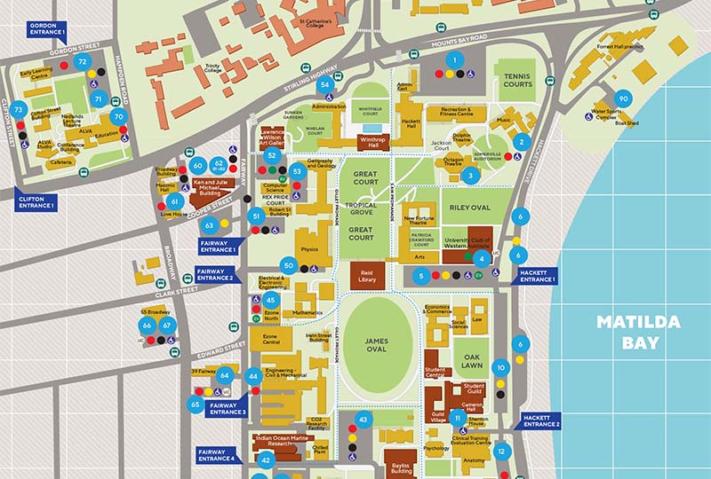 Crawley campus map