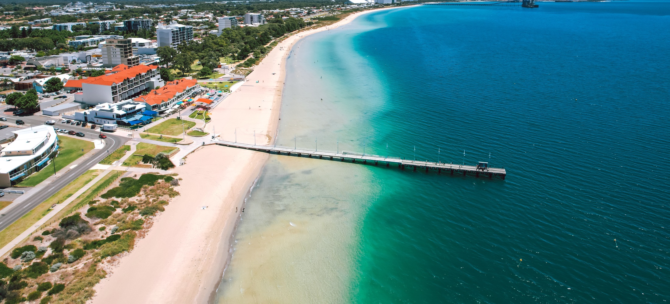 Coastal view from drone