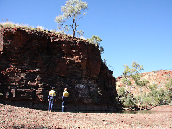 two wabc team members in the pilbara