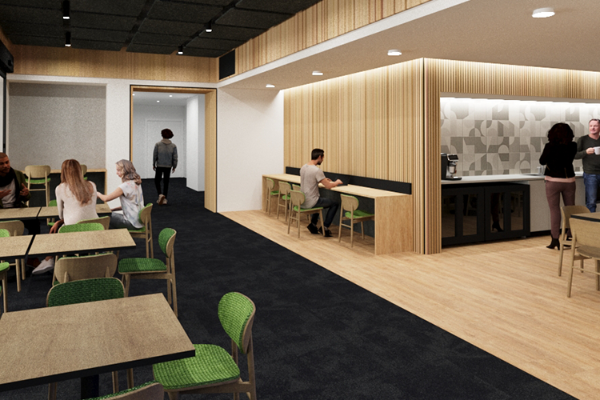 Artist's impression of optometry refurbishment