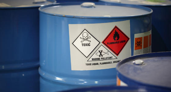Hazardous chemical waste