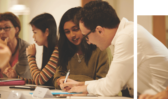 Students studying