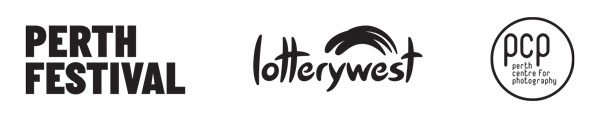 Logos for Perth Festival, Lotterywest and Perth Centre for Photography