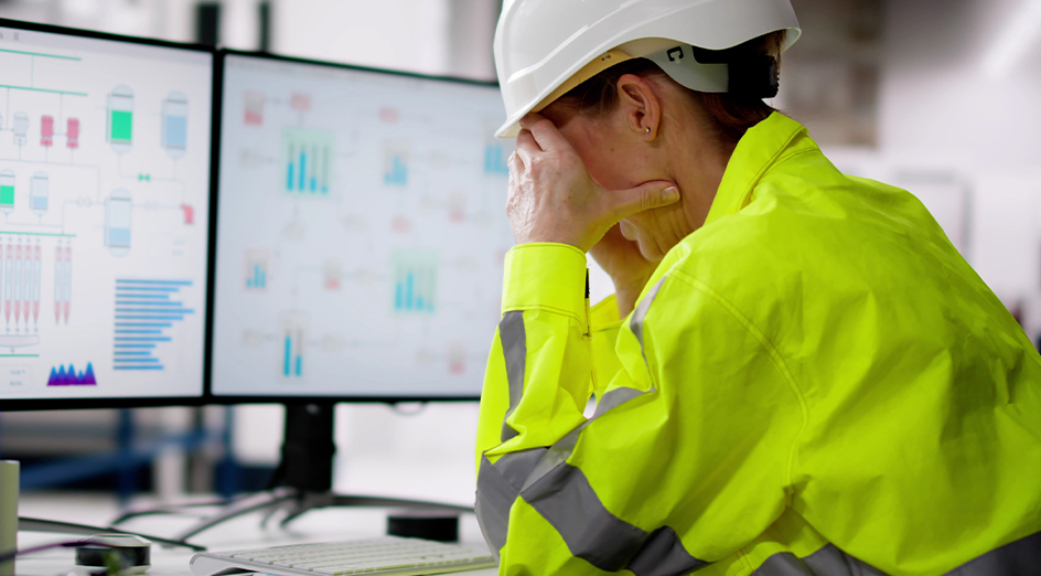 Construction worker desk