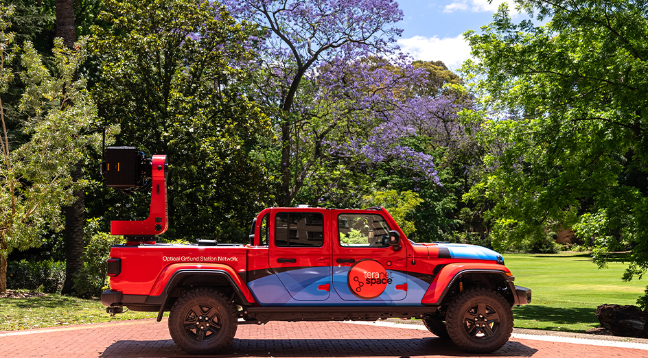 The TeraNet jeep at UWA