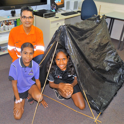 Marty Skiadas with stem activity