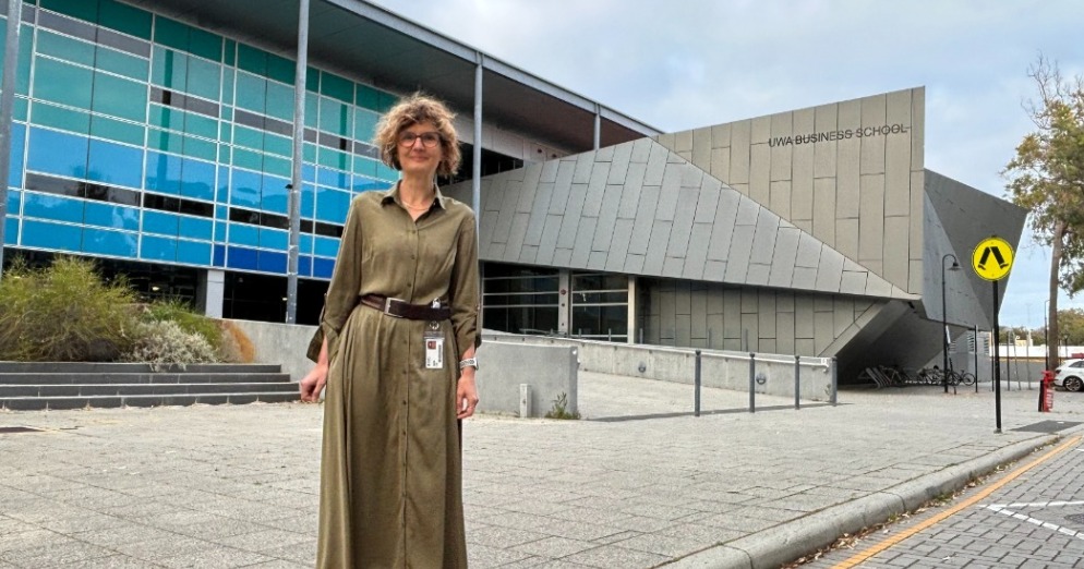 Image of a UWA staff member on campus