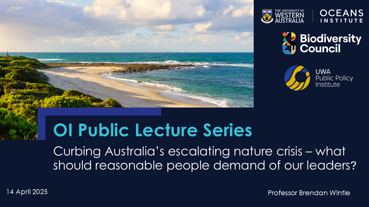 public lecture series with Brendan Wintle