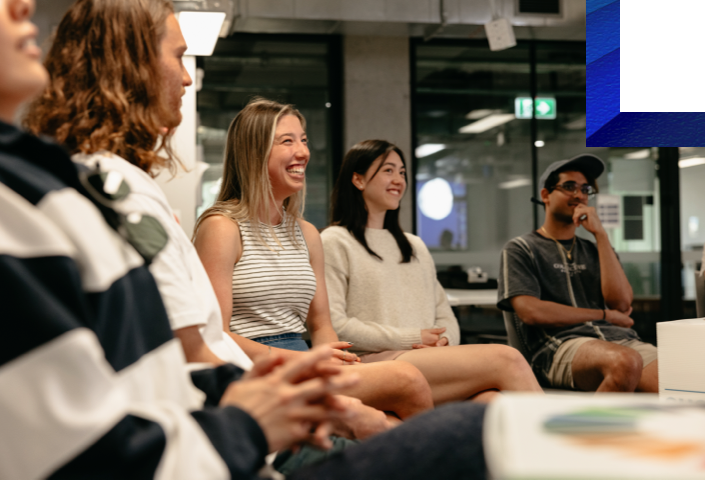 Group of students sitting in classroom