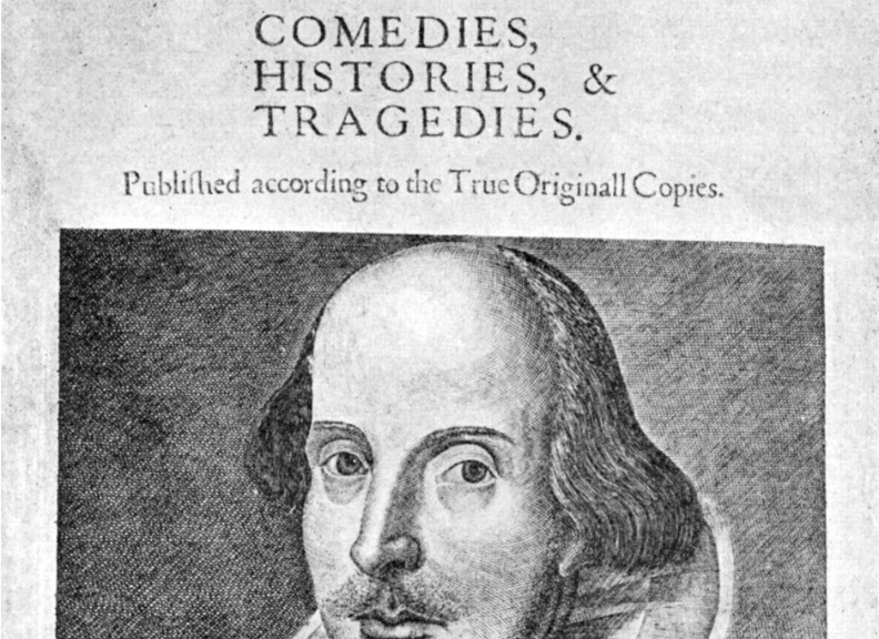 Title page from First Folio edition, William Shakespeare