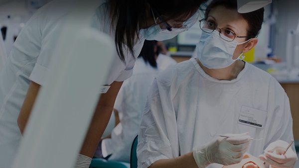 Dentist at work