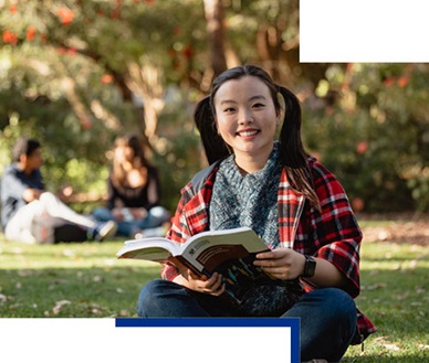 Law Student Reading at UWA Campus