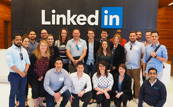 mba students at linkedin in san francisco